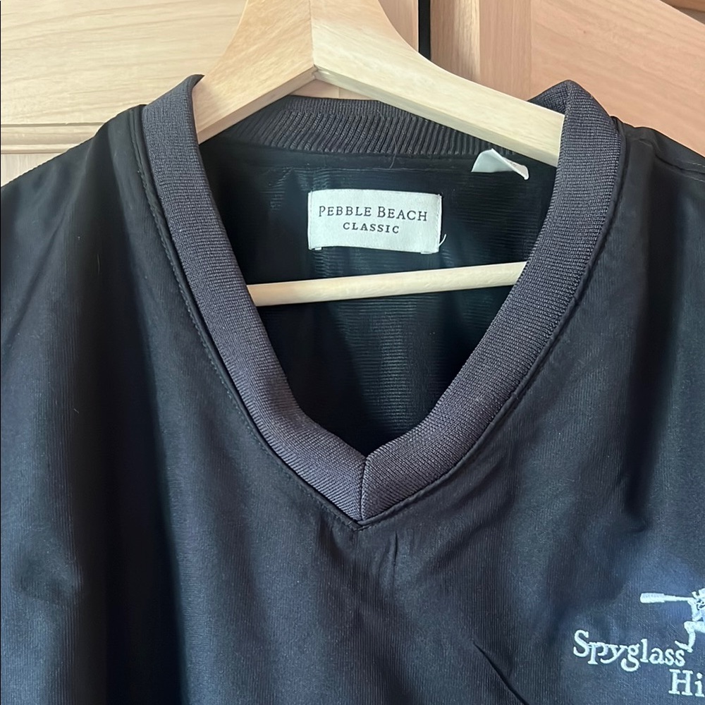 Pebble Beach Black V-Neck Vest Black XXL - Picture 2 of 7